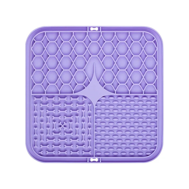 Pet Lick Silicone Mat for Dogs Pet Slow Food Plate Dog Bathing Distraction Silicone Dog Sucker Food Training Dog Feeder Supplies Mon Chien à la Maison