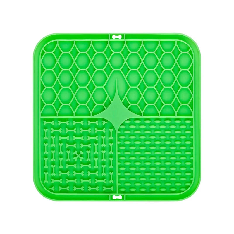 Pet Lick Silicone Mat for Dogs Pet Slow Food Plate Dog Bathing Distraction Silicone Dog Sucker Food Training Dog Feeder Supplies Mon Chien à la Maison