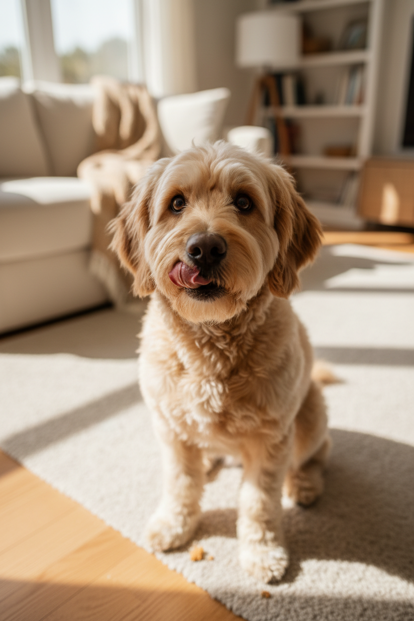 Chien en attente de friandise